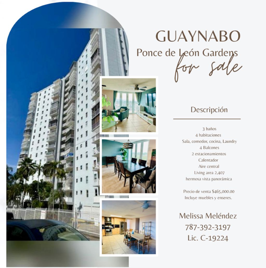 Penthouse #3, 50 Calle 8 Ponce De León Gardens Guaynabo 00966 PR